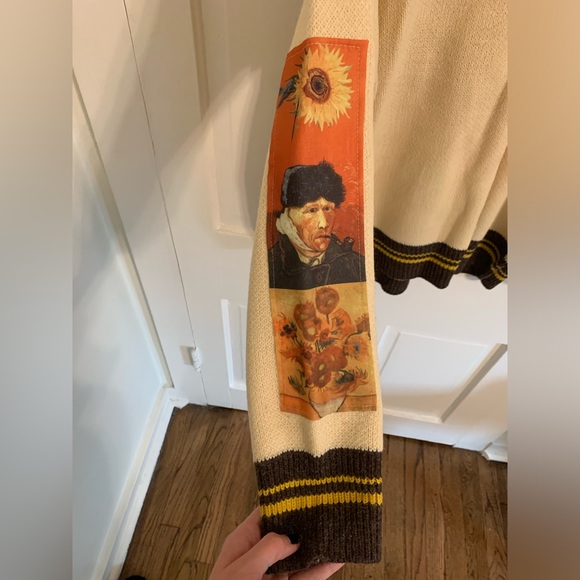 Sunflowers & Self-Portrait of Van Gogh Sweater - Picture 5 of 7